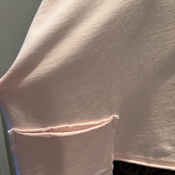 Planet by Lauren G, French Terry Top. 100% cotton, light pink - Picture 2 of 5